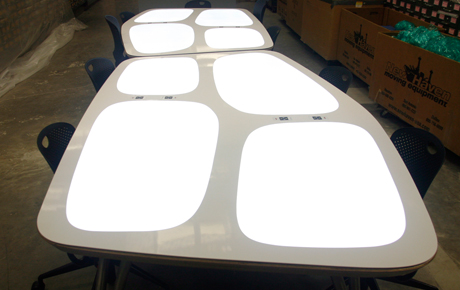 Custom LED Light Table Harvard University