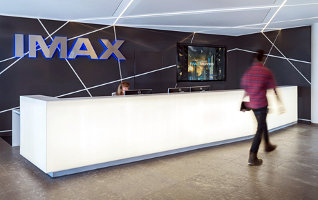 IMAX Headquarters | LED Panel Reception Desk